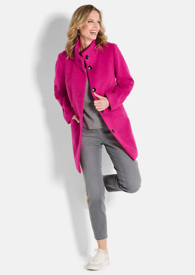 GOLDNER Langmantel »Stepp-Winterjacke mit Kapuze« Mit hochwertigem Twillfutter