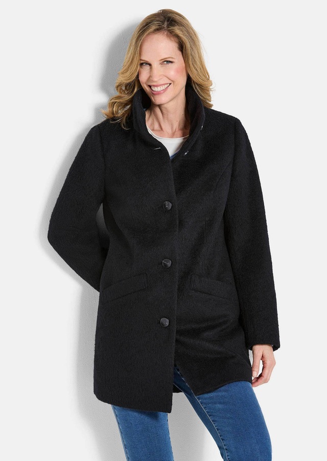 GOLDNER Langmantel »Stepp-Winterjacke mit Kapuze« Mit hochwertigem Twillfutter