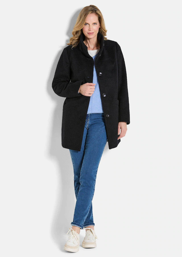 GOLDNER Langmantel »Stepp-Winterjacke mit Kapuze« Mit hochwertigem Twillfutter