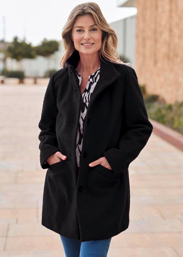 GOLDNER Langmantel »Stepp-Winterjacke mit Kapuze« Mit hochwertigem Twillfutter