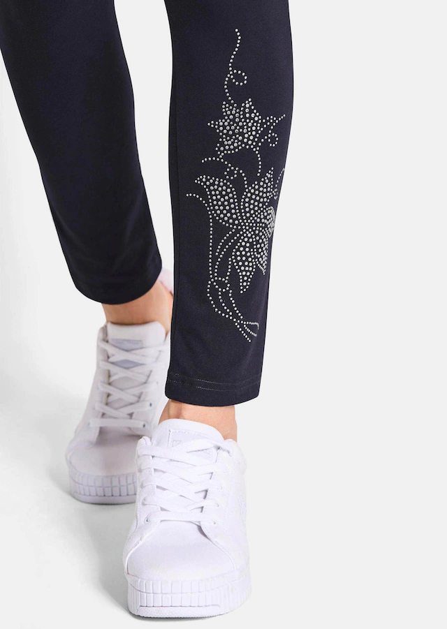 GOLDNER 2-in-1-Hose »Bequeme Baumwoll-Leggings, 2-Stück« Glitzermotiv