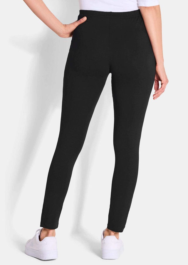 GOLDNER 2-in-1-Hose »Bequeme Baumwoll-Leggings, 2-Stück« Glitzermotiv