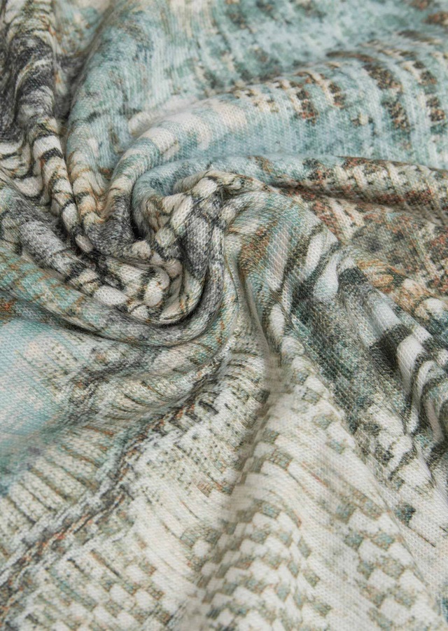 GOLDNER Print-Shirt »Kurzgröße Leichtes Druckshirt mit Allover-Design« Druckmix verschiedener Strickstrukturen