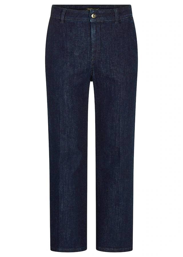 GOLDNER Regular-fit-Jeans »Weite 7/8-Jeans VERA mit Formbund« used Waschung
