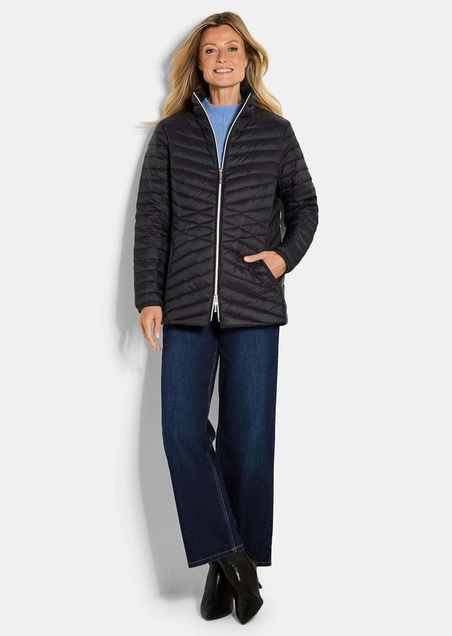 GOLDNER Steppjacke »Herbstjacke mit Daunen, Stehkragen« 2-Wege RV