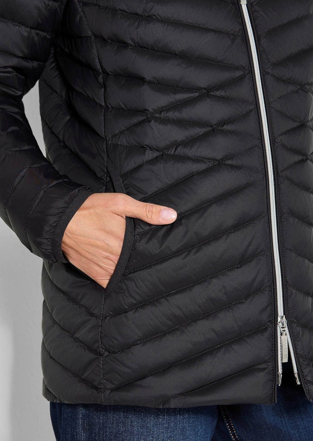 GOLDNER Steppjacke »Herbstjacke mit Daunen, Stehkragen« 2-Wege RV