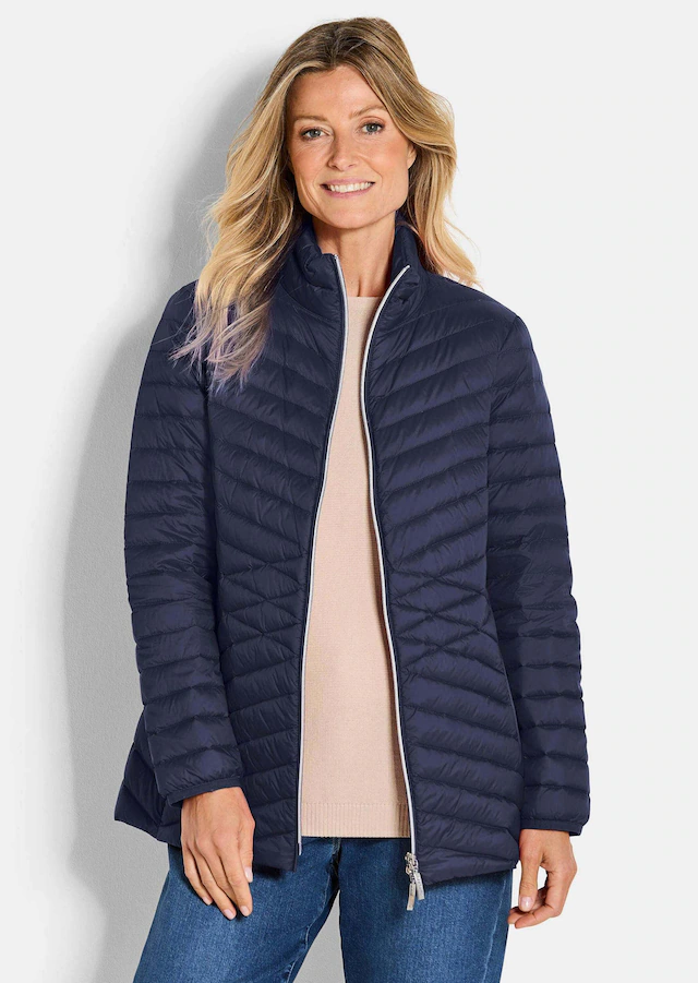 GOLDNER Steppjacke »Herbstjacke mit Daunen, Stehkragen« 2-Wege RV