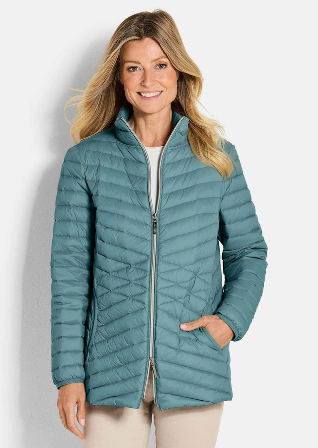 GOLDNER Steppjacke »Herbstjacke mit Daunen, Stehkragen« 2-Wege RV