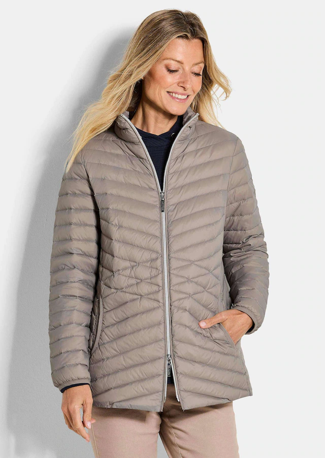 GOLDNER Steppjacke »Herbstjacke mit Daunen, Stehkragen« 2-Wege RV