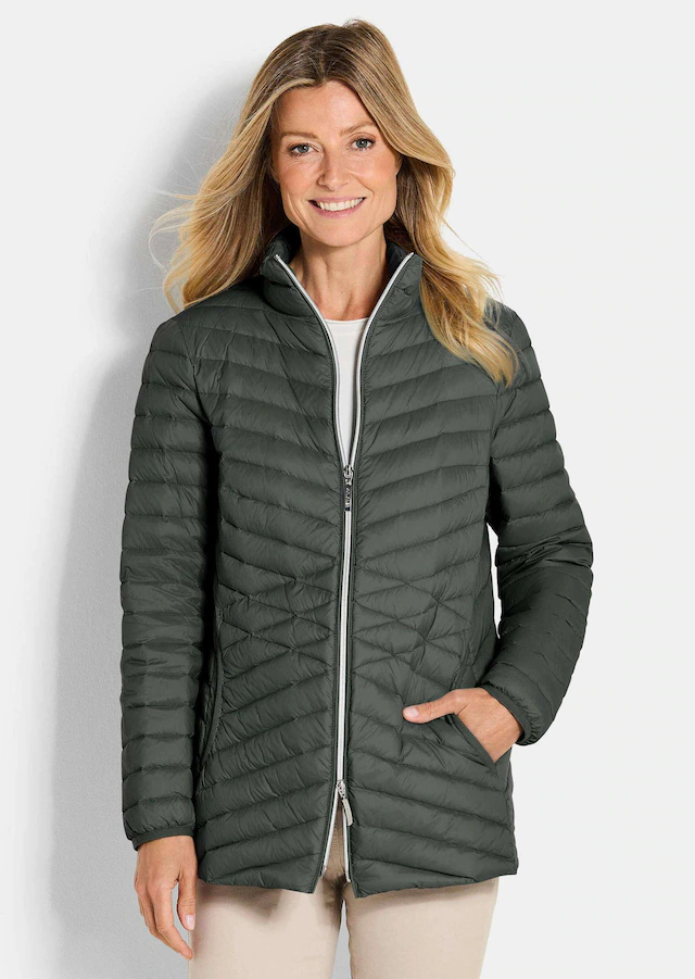 GOLDNER Steppjacke »Herbstjacke mit Daunen, Stehkragen« 2-Wege RV