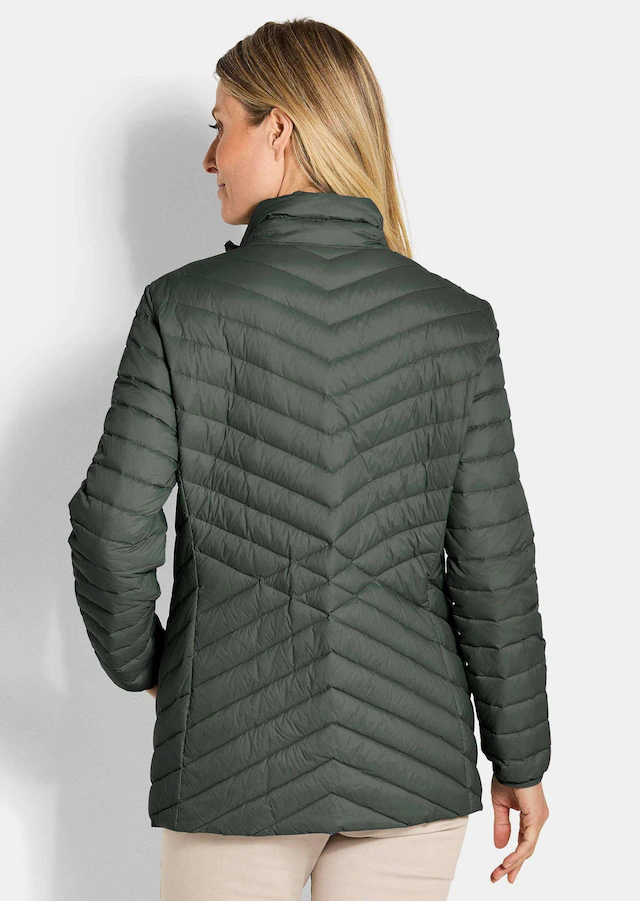 GOLDNER Steppjacke »Herbstjacke mit Daunen, Stehkragen« 2-Wege RV