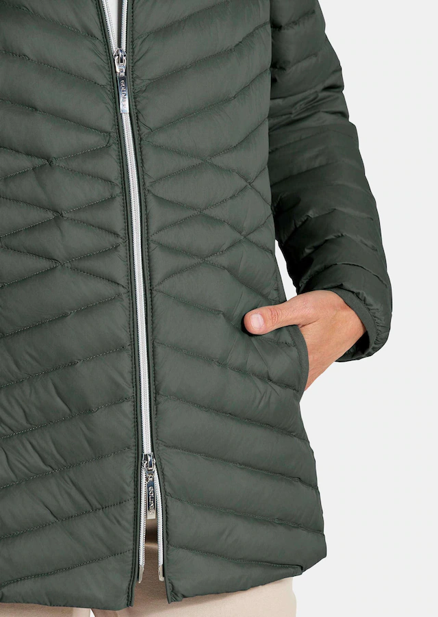 GOLDNER Steppjacke »Herbstjacke mit Daunen, Stehkragen« 2-Wege RV
