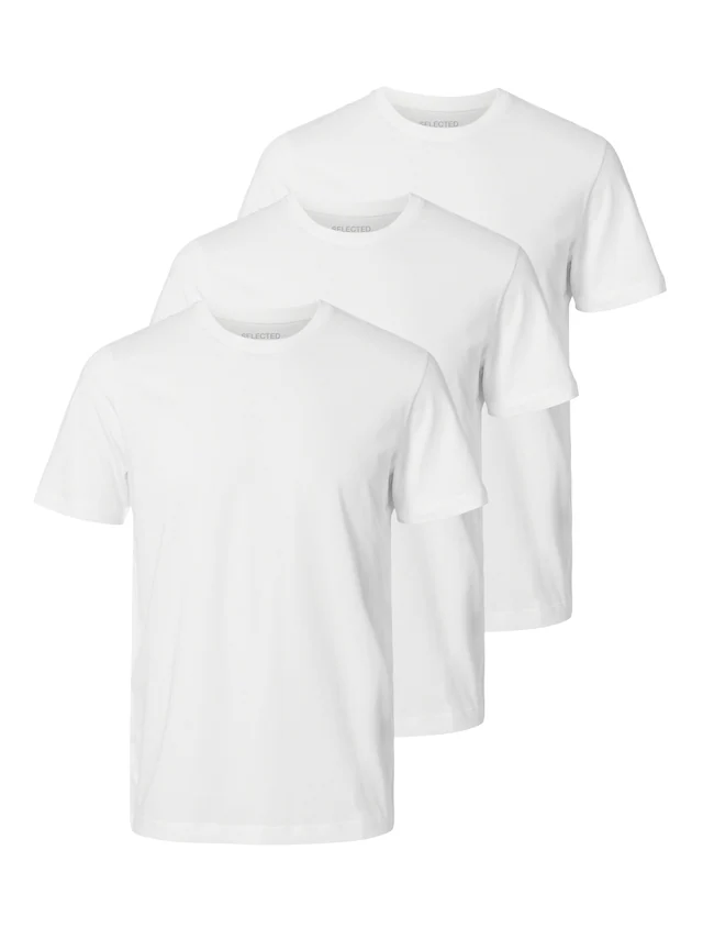 SELECTED Rundhalsshirt »SLHCORMAC SS O-NECK TEE 3-PACK NOOS« Packung, 3 Baumwolle, normal geschnitten, 3-er Pack SELECTED Rundhalsshirt »SLHCORMAC SS O-NECK TEE 3-PACK NOOS« Packung, 3 Baumwolle, normal geschnitten, 3-er Pack