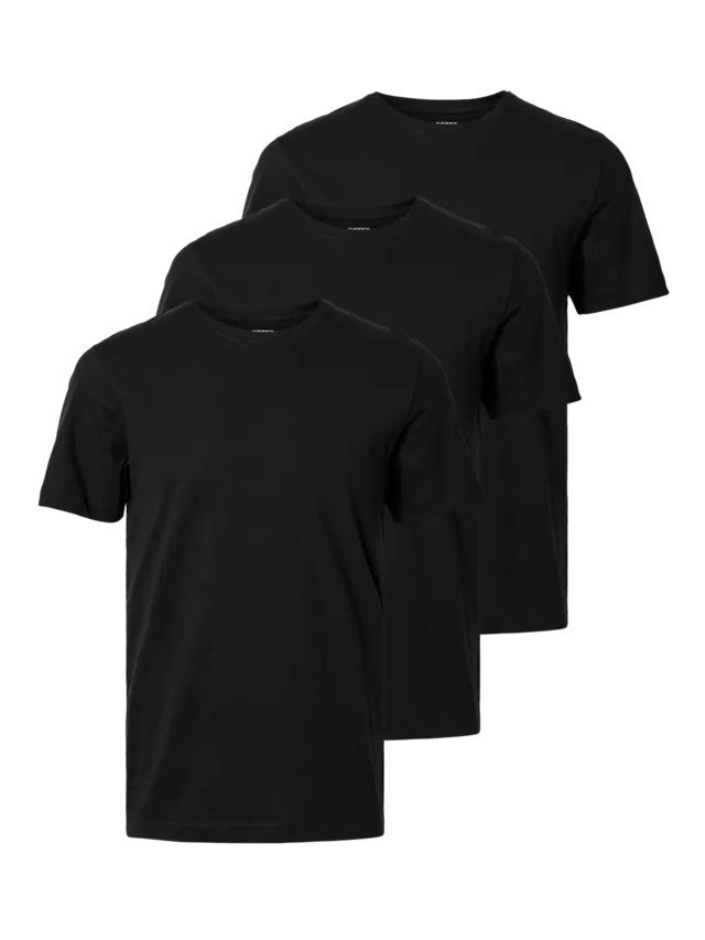 SELECTED Rundhalsshirt »SLHZREG-DAN 3 PACK SS O-NECK TEE« Packung, 3