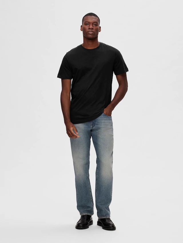 SELECTED Rundhalsshirt »SLHZREG-DAN 3 PACK SS O-NECK TEE« Packung, 3