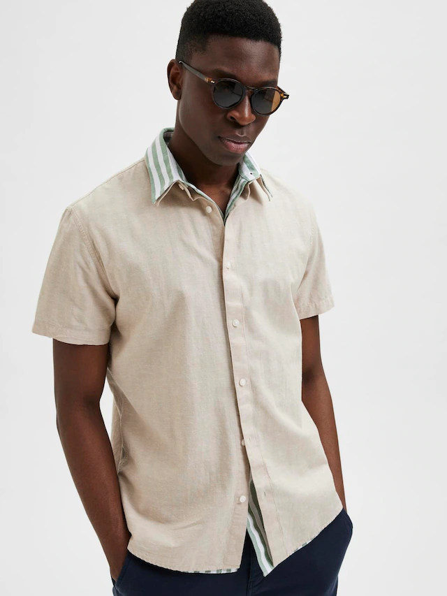 SELECTED Kurzarmhemd »SLHREGSUN SS SHIRT CLASSIC D«