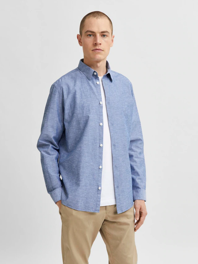 SELECTED Langarmhemd »SLHSLIMSUN LS SHIRT CLASSIC D«