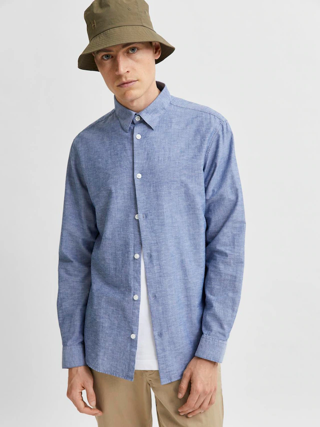 SELECTED Langarmhemd »SLHSLIMSUN LS SHIRT CLASSIC D«
