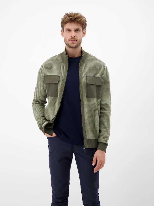 LERROS Strickjacke »Sportive Strickjacke für Herren«
