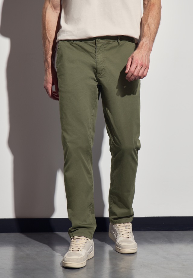 STREET ONE MEN Chinohose aus Baumwolle mit Stretchanteil