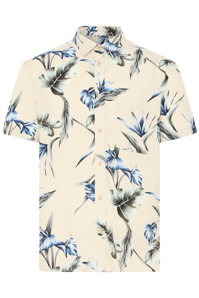 Blend Kurzarmhemd »BHAMELO SHIRT PRINT« lockere Passform, mit geblümtem Print, aus Viskose