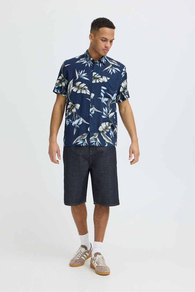 Blend Kurzarmhemd »BHAMELO SHIRT PRINT« lockere Passform, mit geblümtem Print, aus Viskose