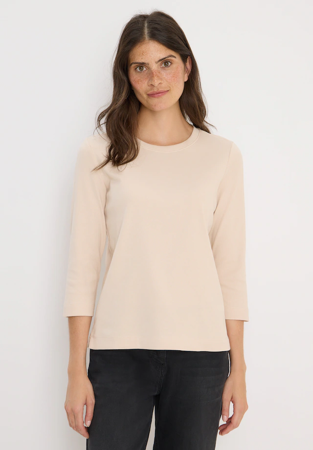 Cecil Rundhalsshirt aus Baumwolle mit Stretchante