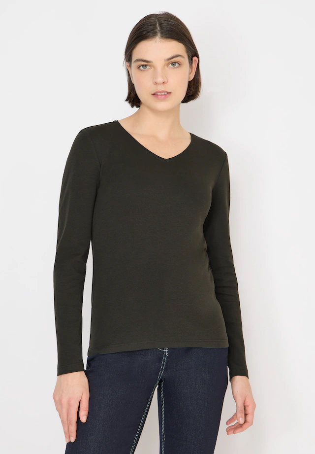 Cecil Langarmshirt aus reiner Baumwolle