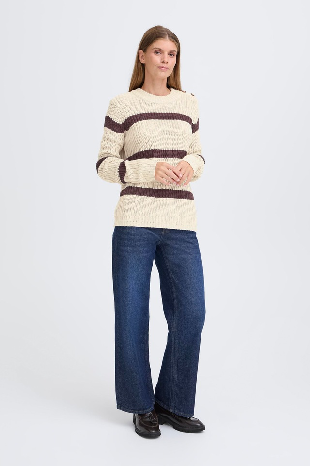 OXMO Strickfleece-Pullover »Strickpullover OXKanna«