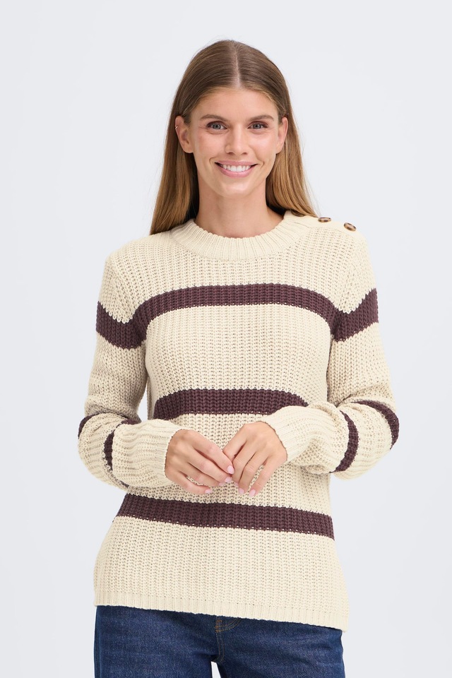OXMO Strickfleece-Pullover »Strickpullover OXKanna«