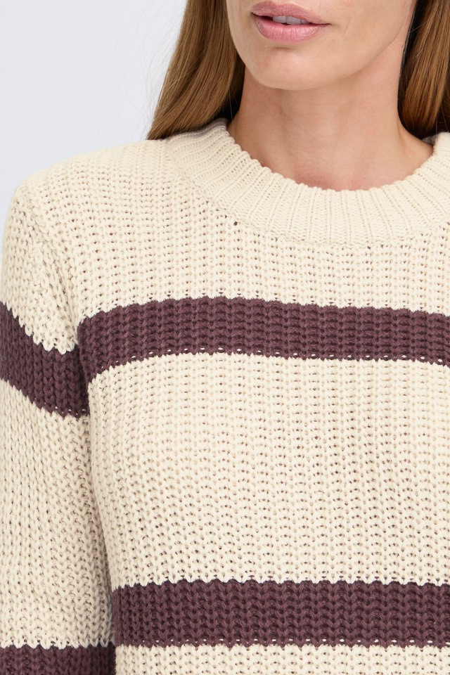 OXMO Strickfleece-Pullover »Strickpullover OXKanna«
