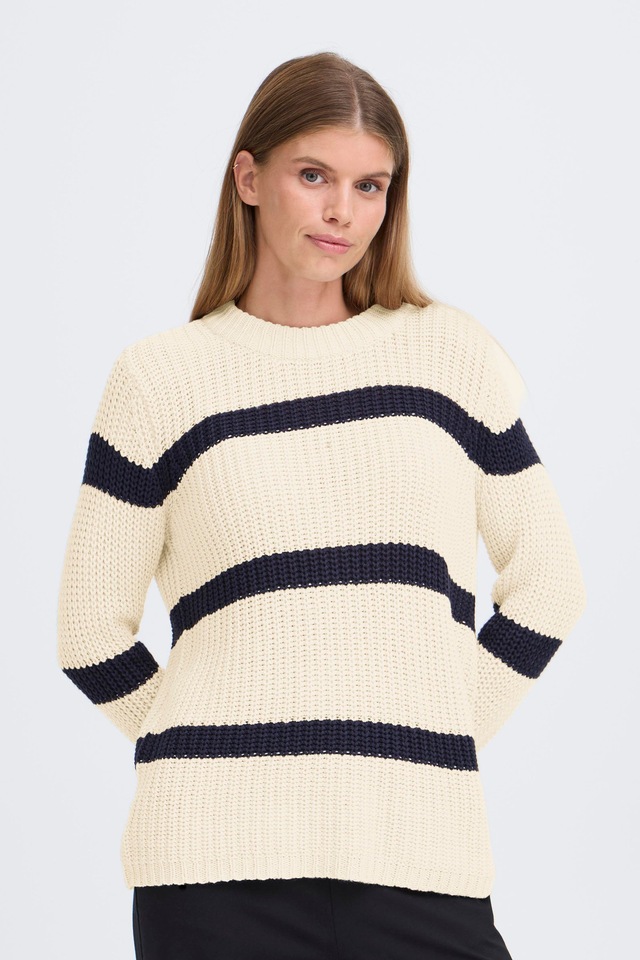 OXMO Strickfleece-Pullover »Strickpullover OXKanna«