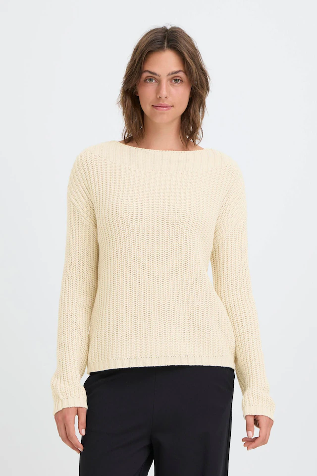 OXMO Strickfleece-Pullover »Strickpullover OXKanna«
