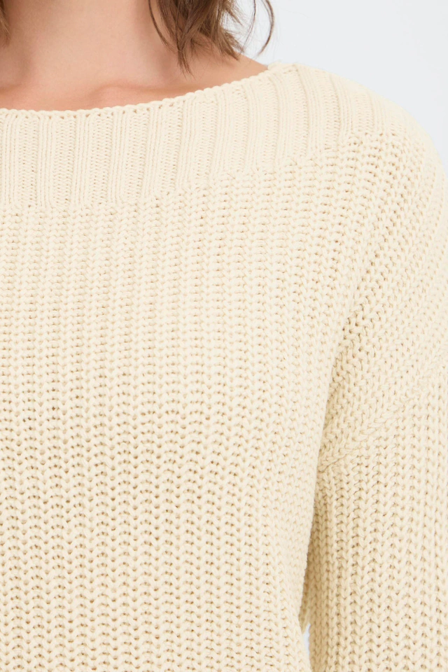 OXMO Strickfleece-Pullover »Strickpullover OXKanna«