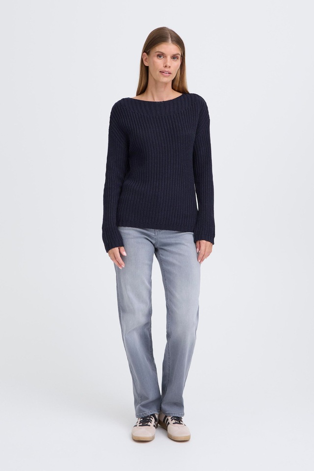 OXMO Strickfleece-Pullover »Strickpullover OXKanna«