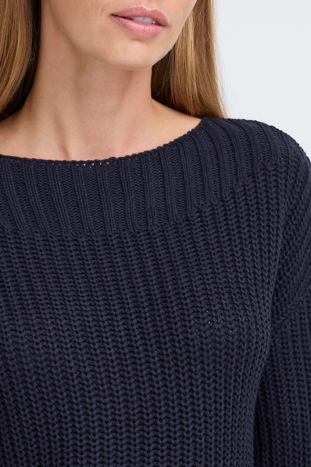 OXMO Strickfleece-Pullover »Strickpullover OXKanna«