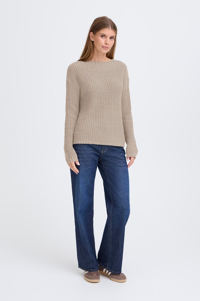 OXMO Strickfleece-Pullover »Strickpullover OXKanna«