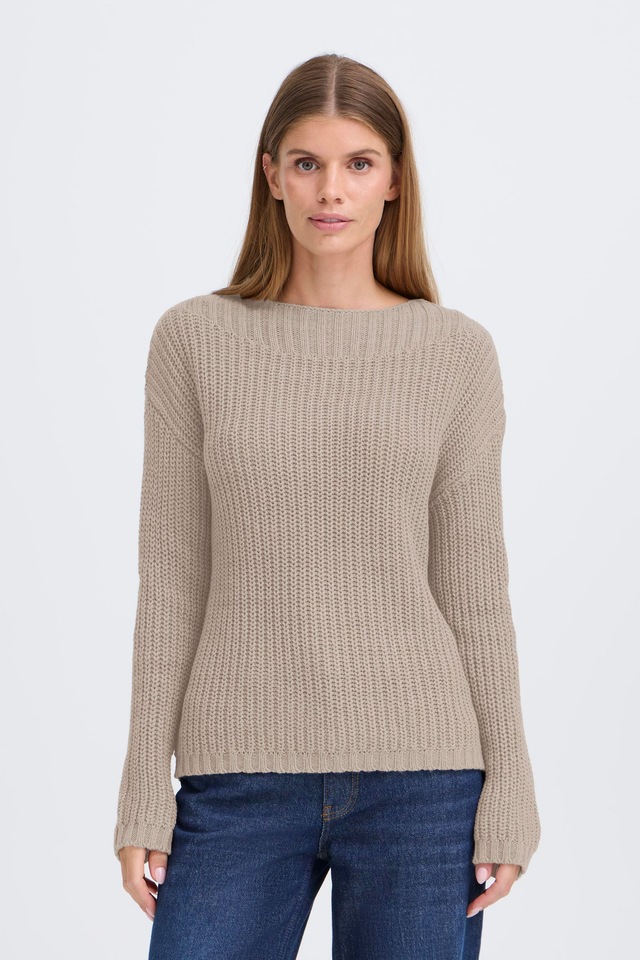 OXMO Strickfleece-Pullover »Strickpullover OXKanna«