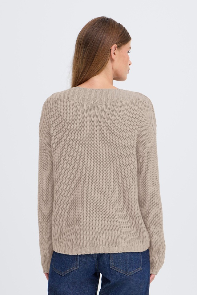 OXMO Strickfleece-Pullover »Strickpullover OXKanna«
