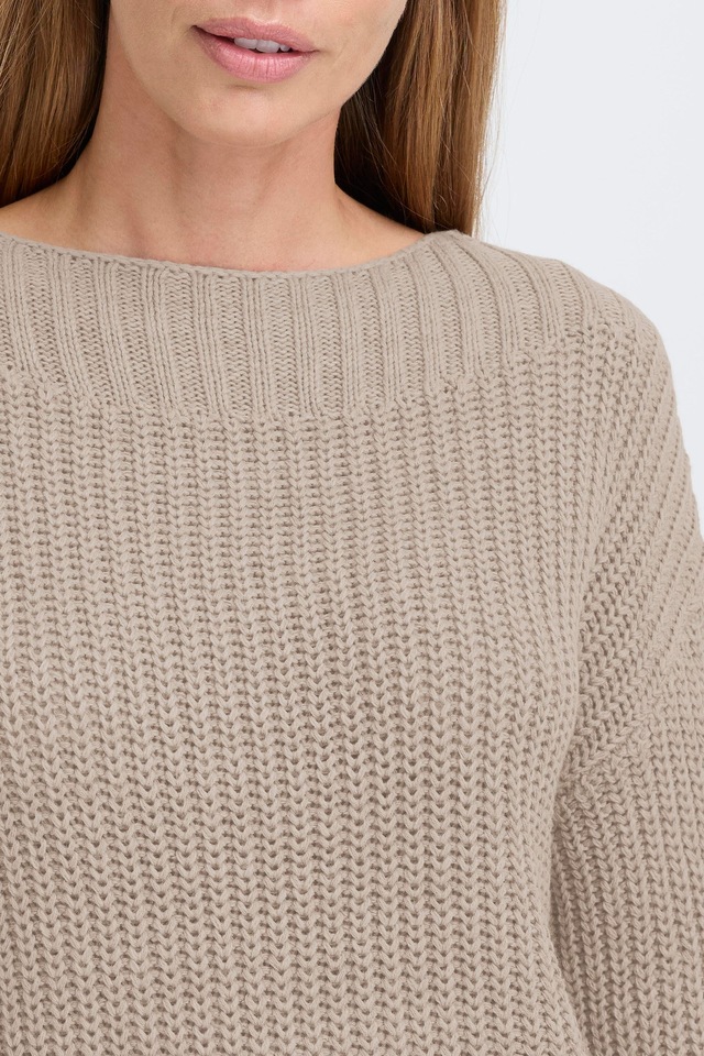 OXMO Strickfleece-Pullover »Strickpullover OXKanna«