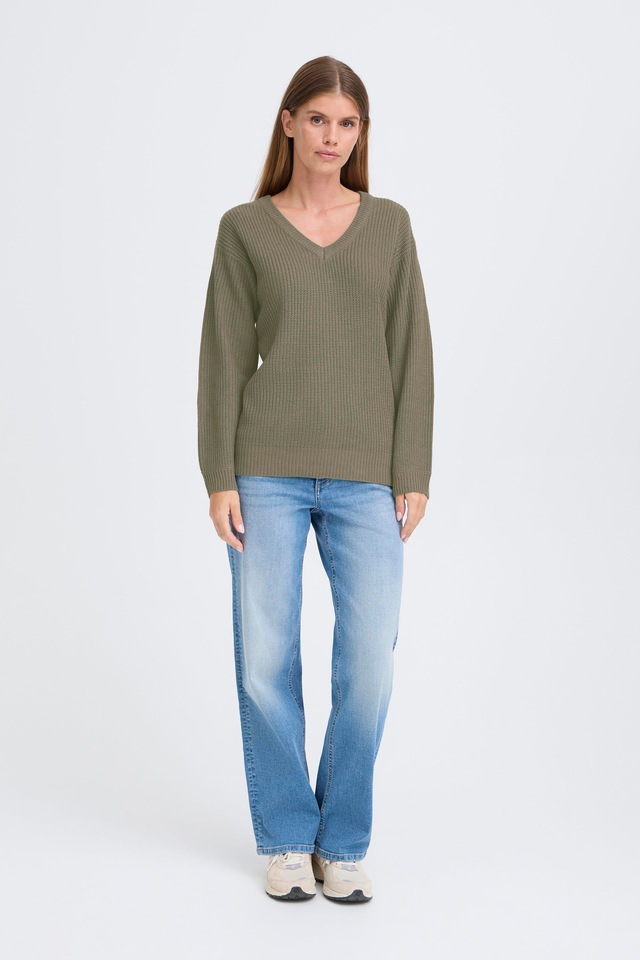OXMO Strickfleece-Pullover »Strickpullover OXSandie«