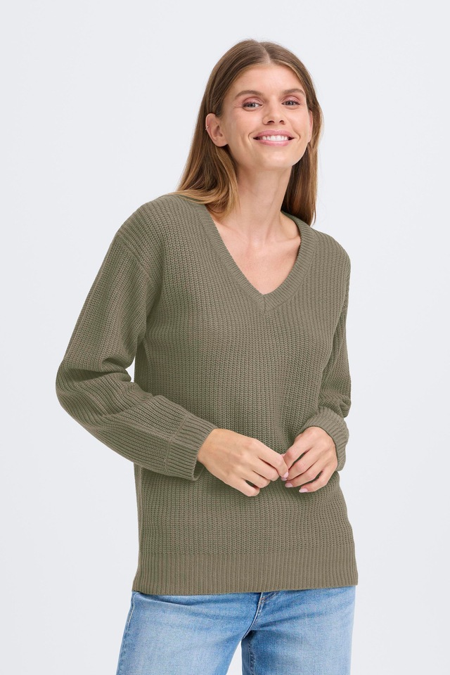 OXMO Strickfleece-Pullover »Strickpullover OXSandie«