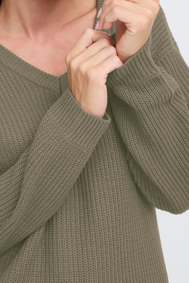 OXMO Strickfleece-Pullover »Strickpullover OXSandie«