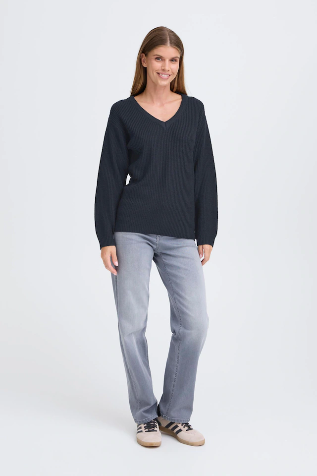 OXMO Strickfleece-Pullover »Strickpullover OXSandie«