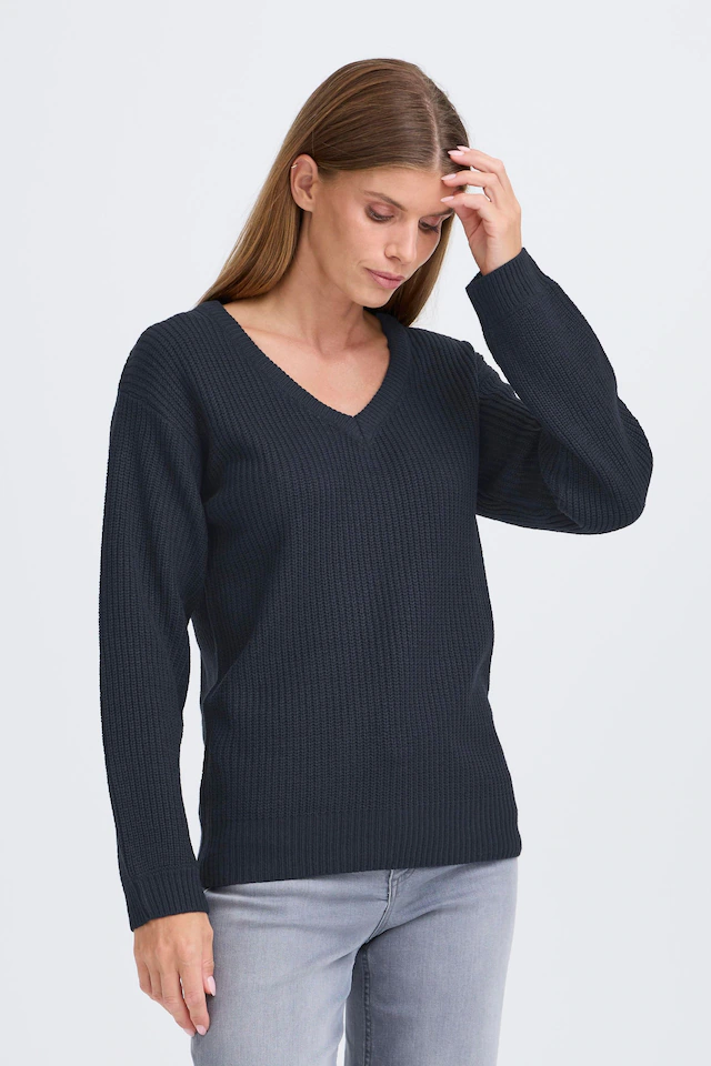 OXMO Strickfleece-Pullover »Strickpullover OXSandie«