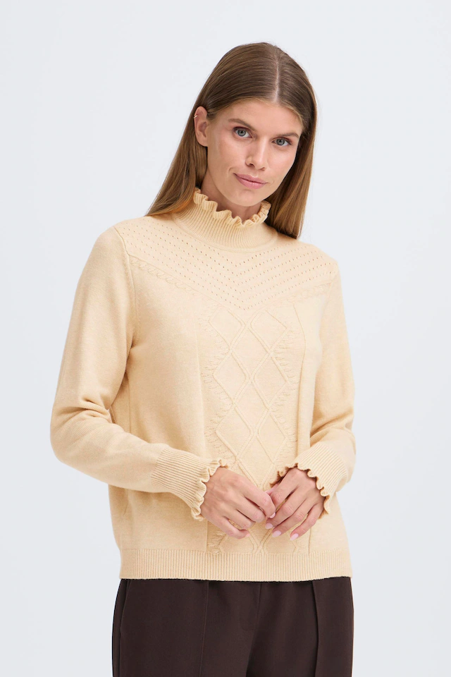 OXMO Strickfleece-Pullover »Strickpullover OXNera«