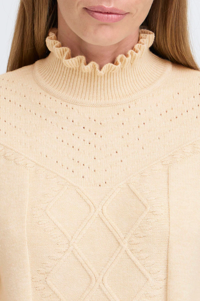 OXMO Strickfleece-Pullover »Strickpullover OXNera«