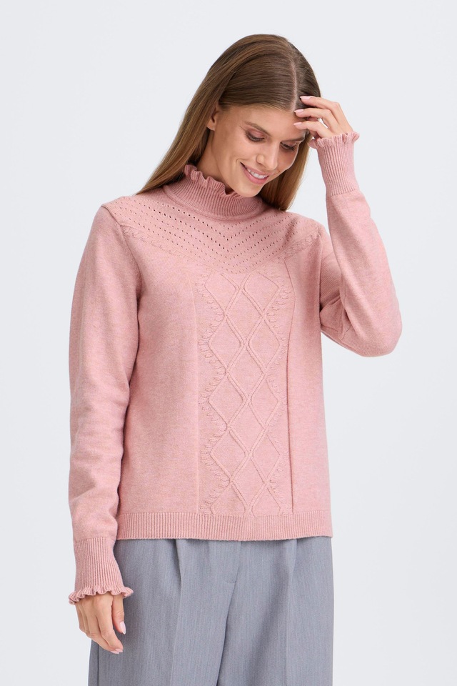 OXMO Strickfleece-Pullover »Strickpullover OXNera«