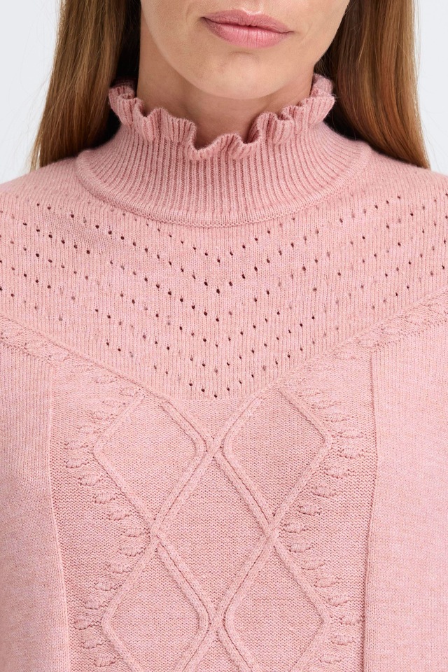 OXMO Strickfleece-Pullover »Strickpullover OXNera«