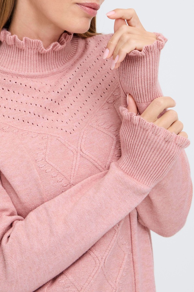 OXMO Strickfleece-Pullover »Strickpullover OXNera«